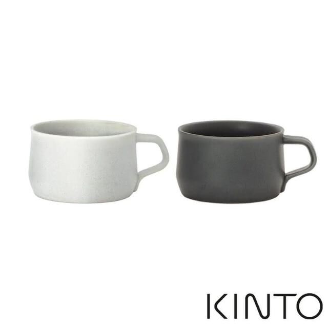 KINTO-FOG 陶瓷馬克杯，使用細膩的陶瓷材質，質樸的色調，寬型的杯口也適合裝倒濃湯