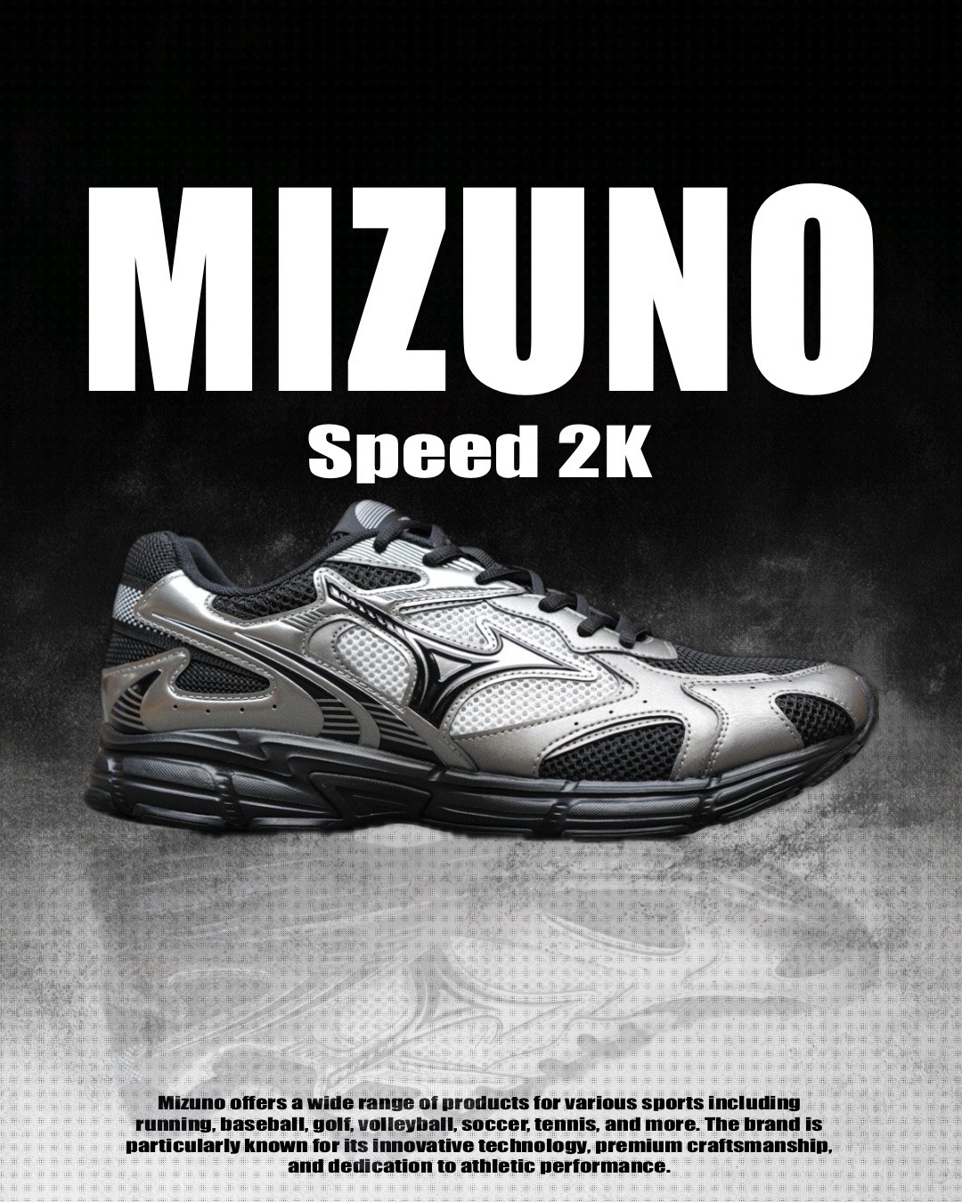 #預購 MIZUNO Speed 2K 復古機能慢跑鞋 D1GH252908 黑銀