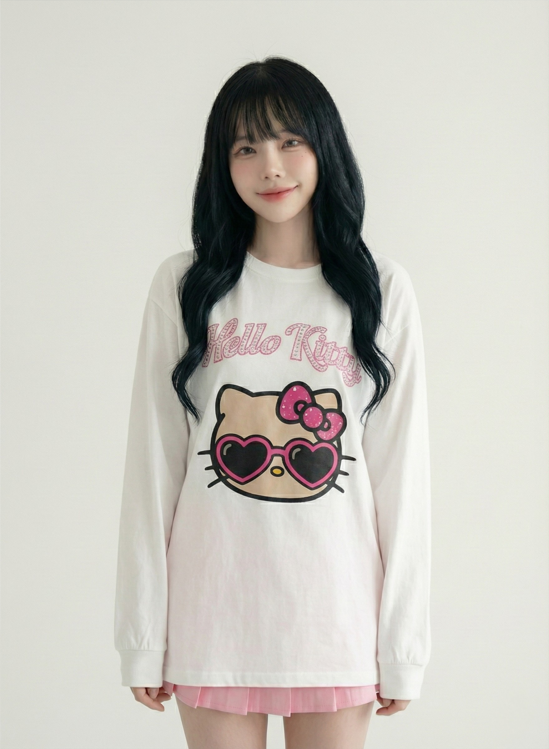 日本預訂 GL X HELLO KITTY Hello Kitty Bijou Long T-shirt