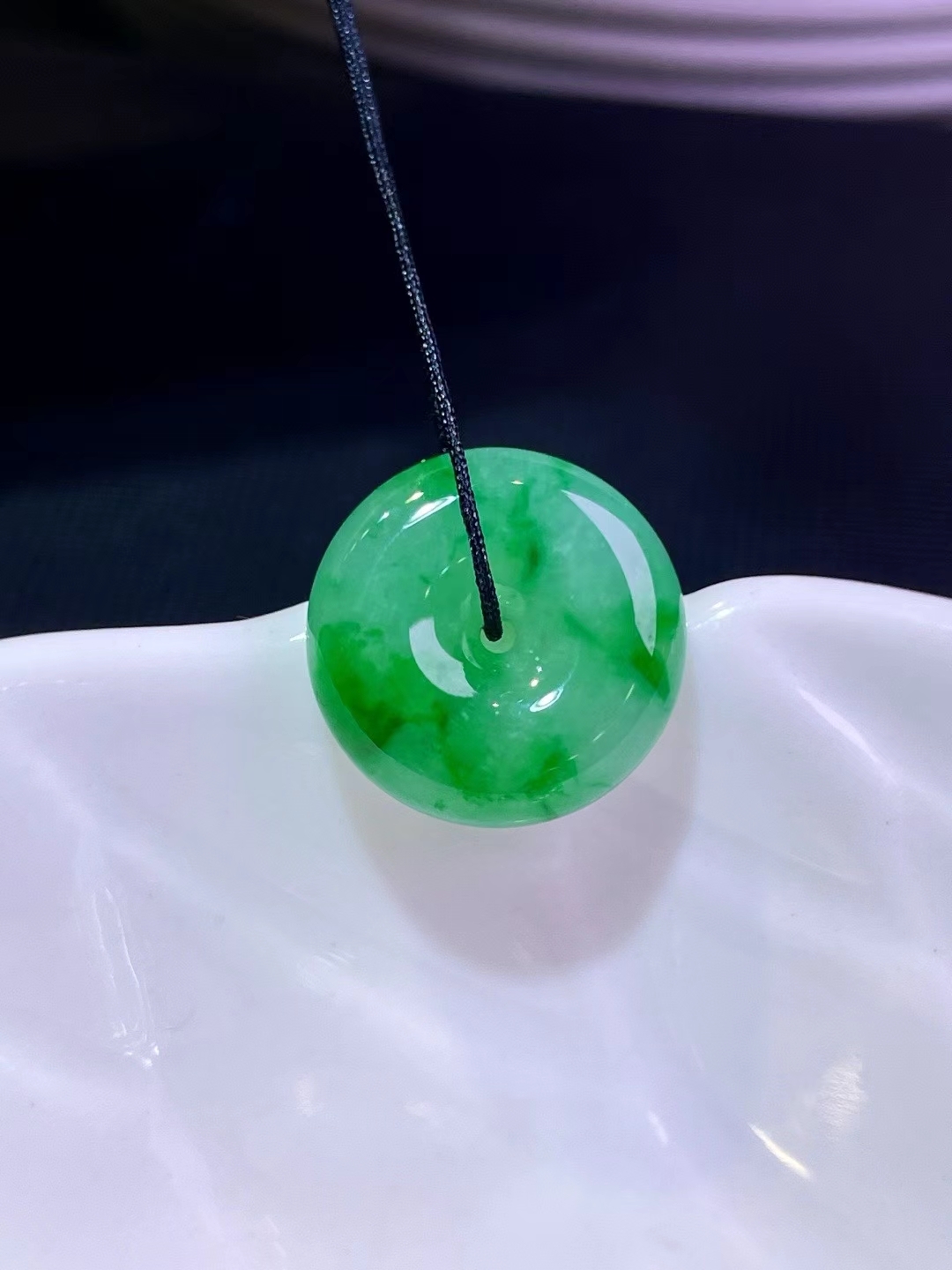 1229411 翡翠平安扣吊墜 (16mm直徑)