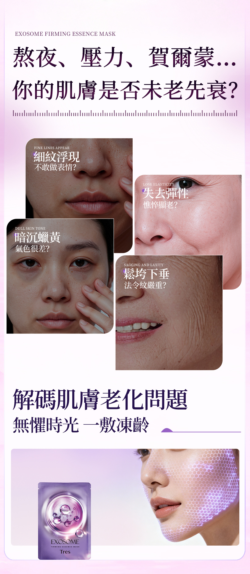 抗老面膜,緊緻面膜,外泌體面膜