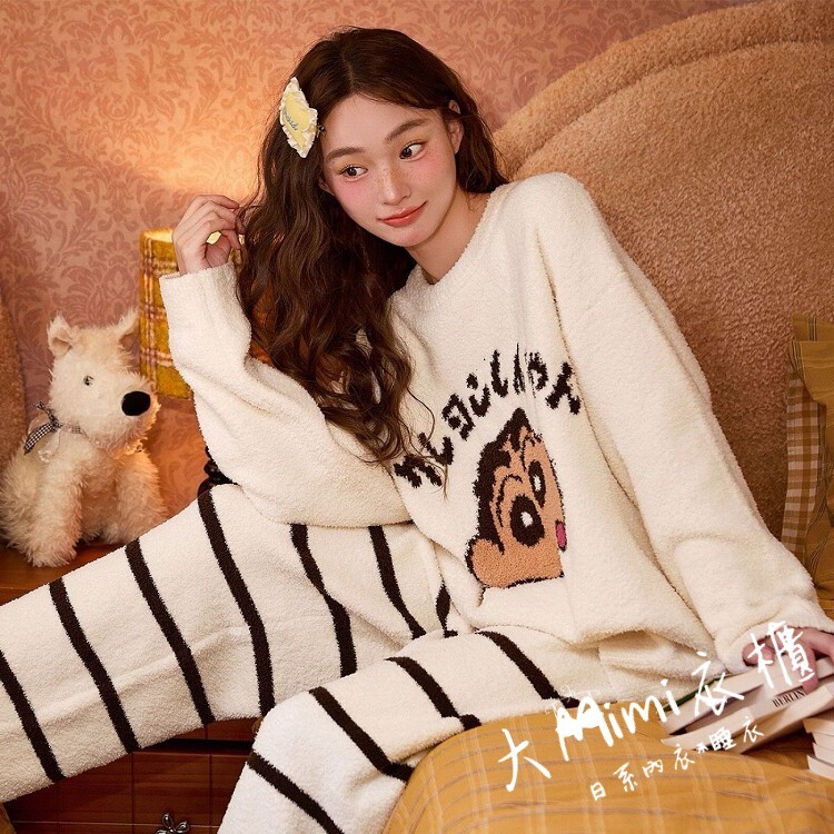 🔥暖呼呼系列-小新法蘭絨睡衣【情侶款】