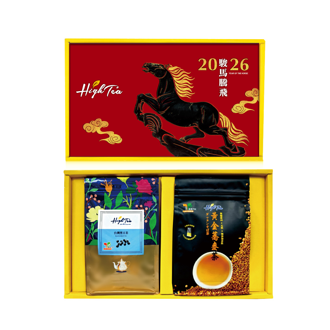 【健康穀物茶禮盒】台灣黑豆茶&黃金蕎麥茶(無咖啡因)