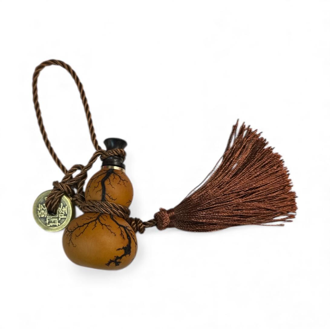 A8 電撃木葫蘆六帝錢掛件 (可經師傅開光)