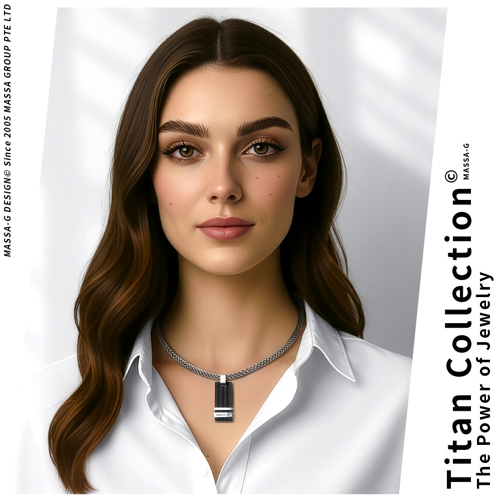 MASSA-G【黑曜印記】純鈦對墬搭配X1 4mm超合金鍺鈦對鍊