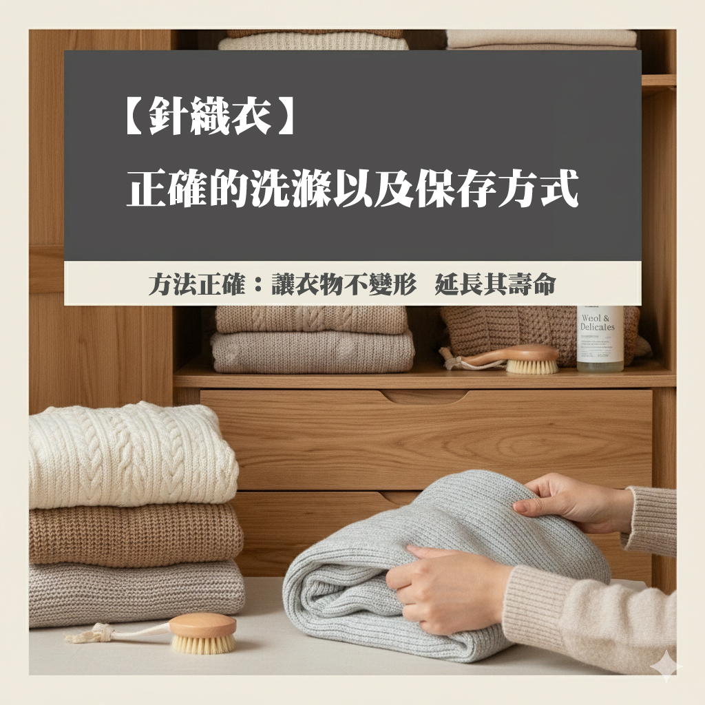 【針織衣】正確的洗滌以及保存方法