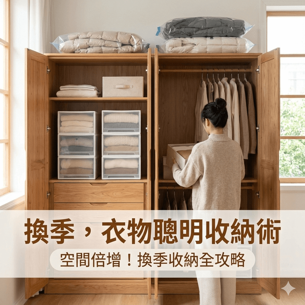 9個小方法，讓你換季時-能輕鬆的收納衣物