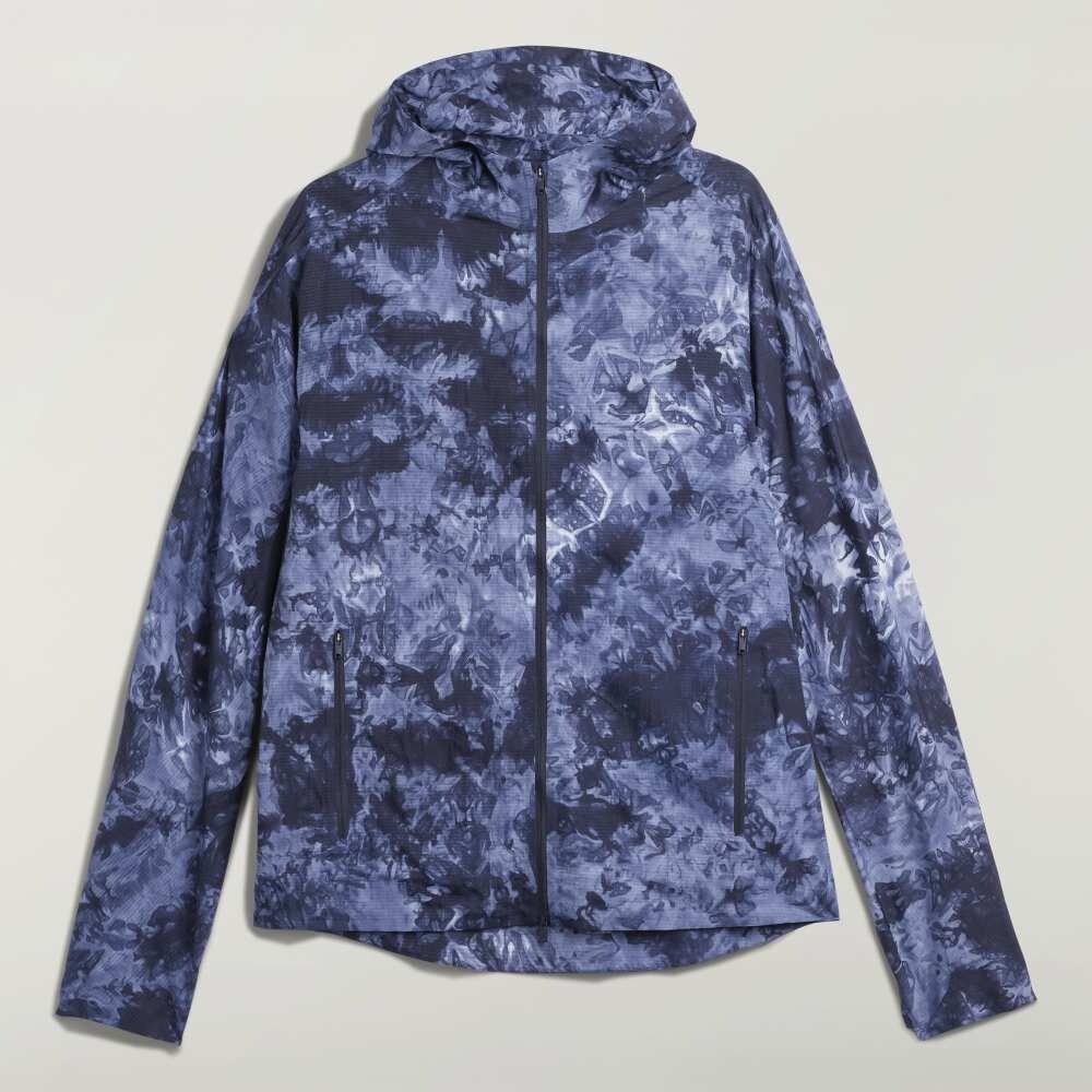 【 Y-3 AOP RUNNING JACKET 連帽暈染夾克 - 黑灰 】
