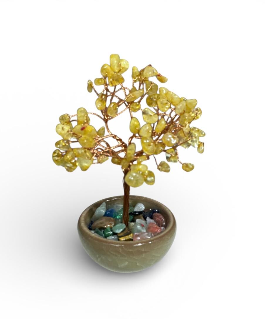 A11 天然黃水晶樹: 招財樹 (可經師傅開光)