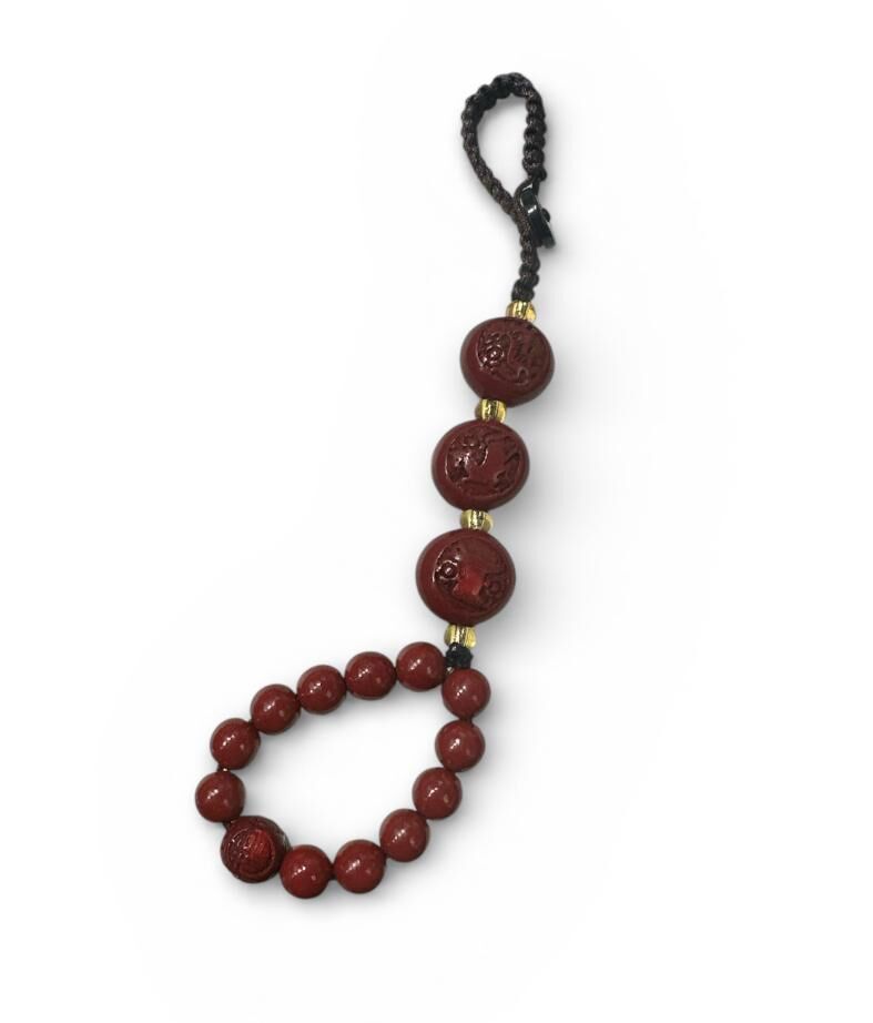 A15 三合-虎馬狗 硃砂掛繩 (可經師傅開光)