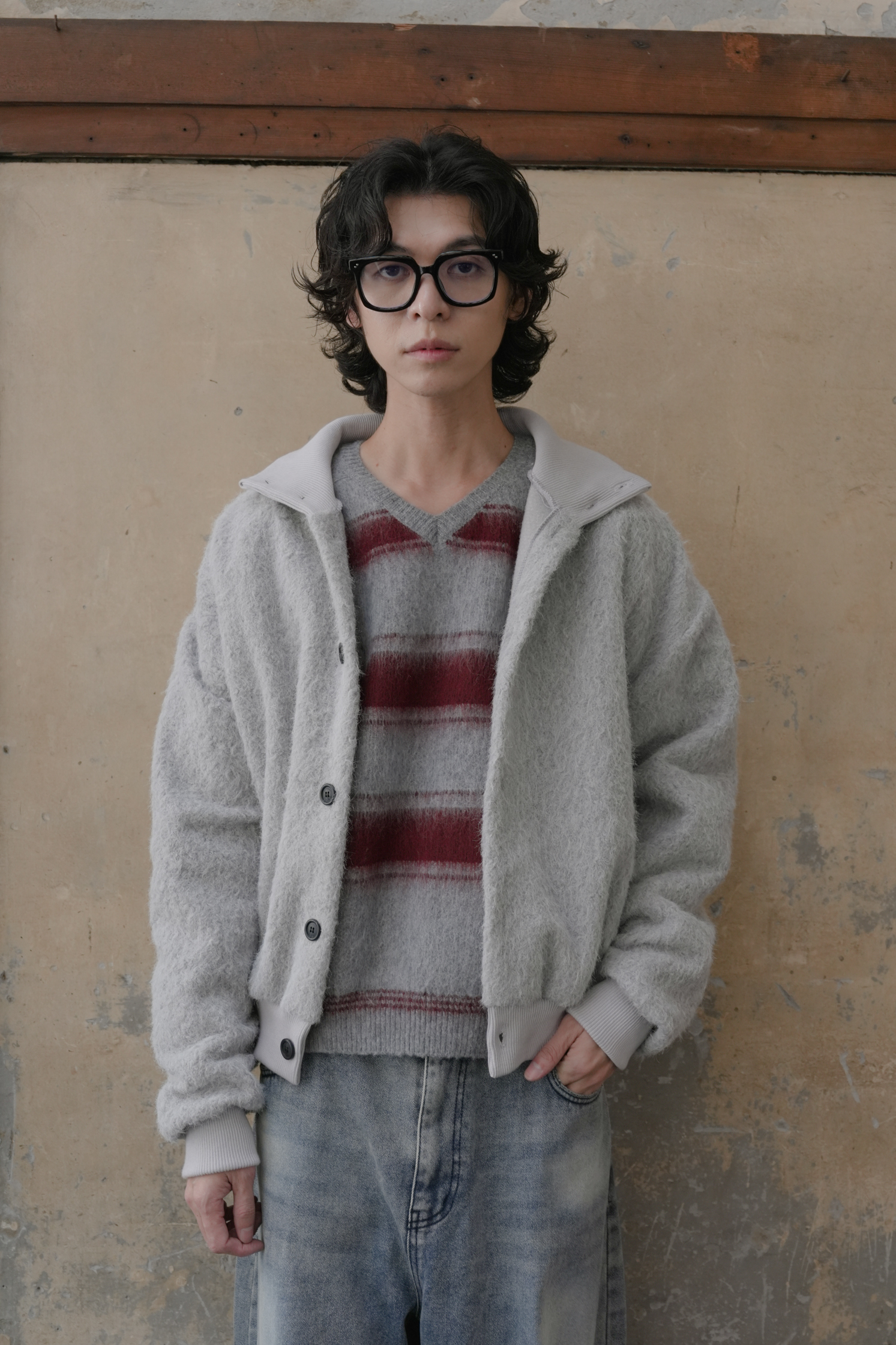 Winter High Neck Cardigan #罩衫