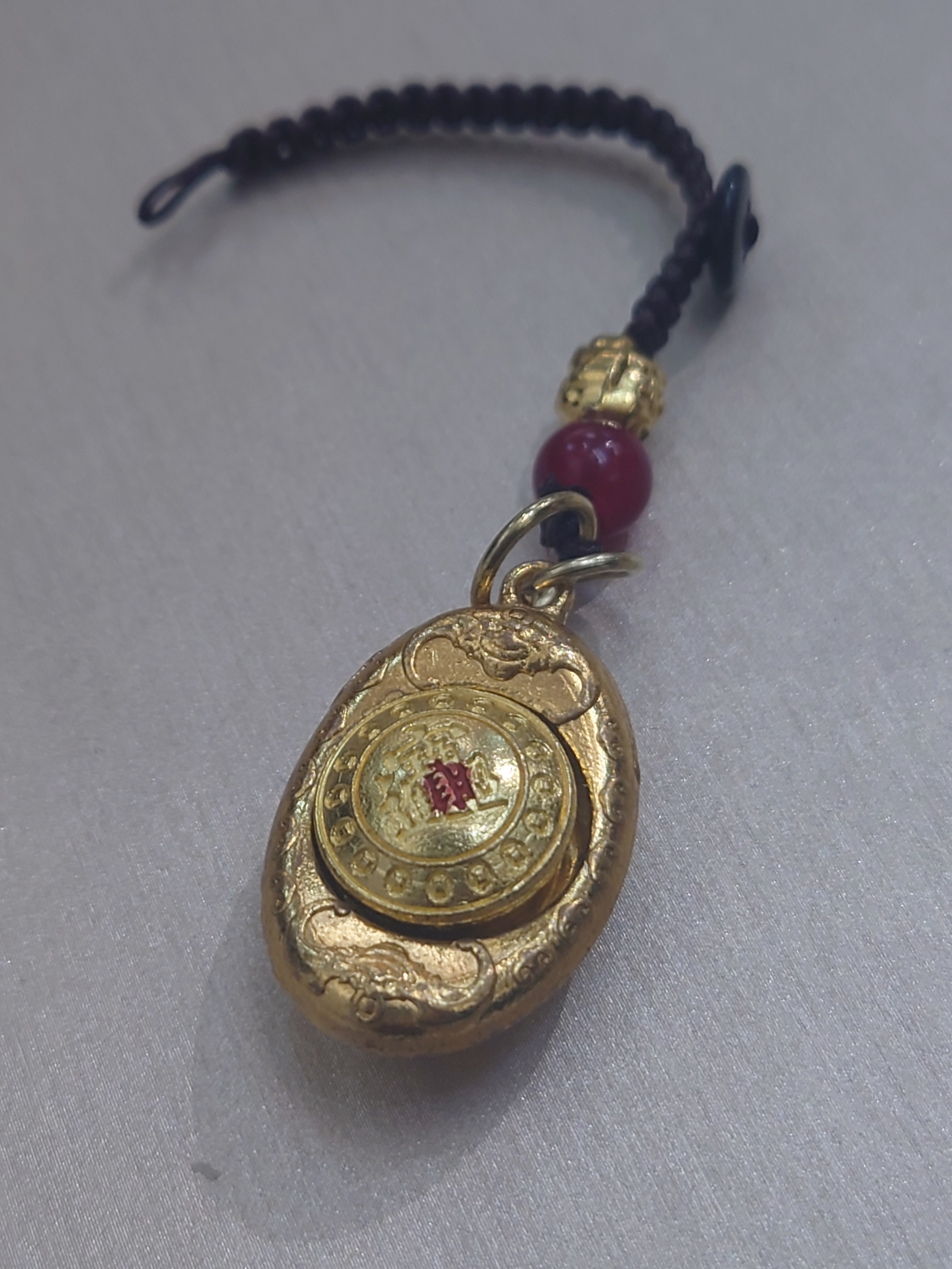 A18 時來運轉 馬上有錢黃銅元寶掛飾 (可經師傅開光)