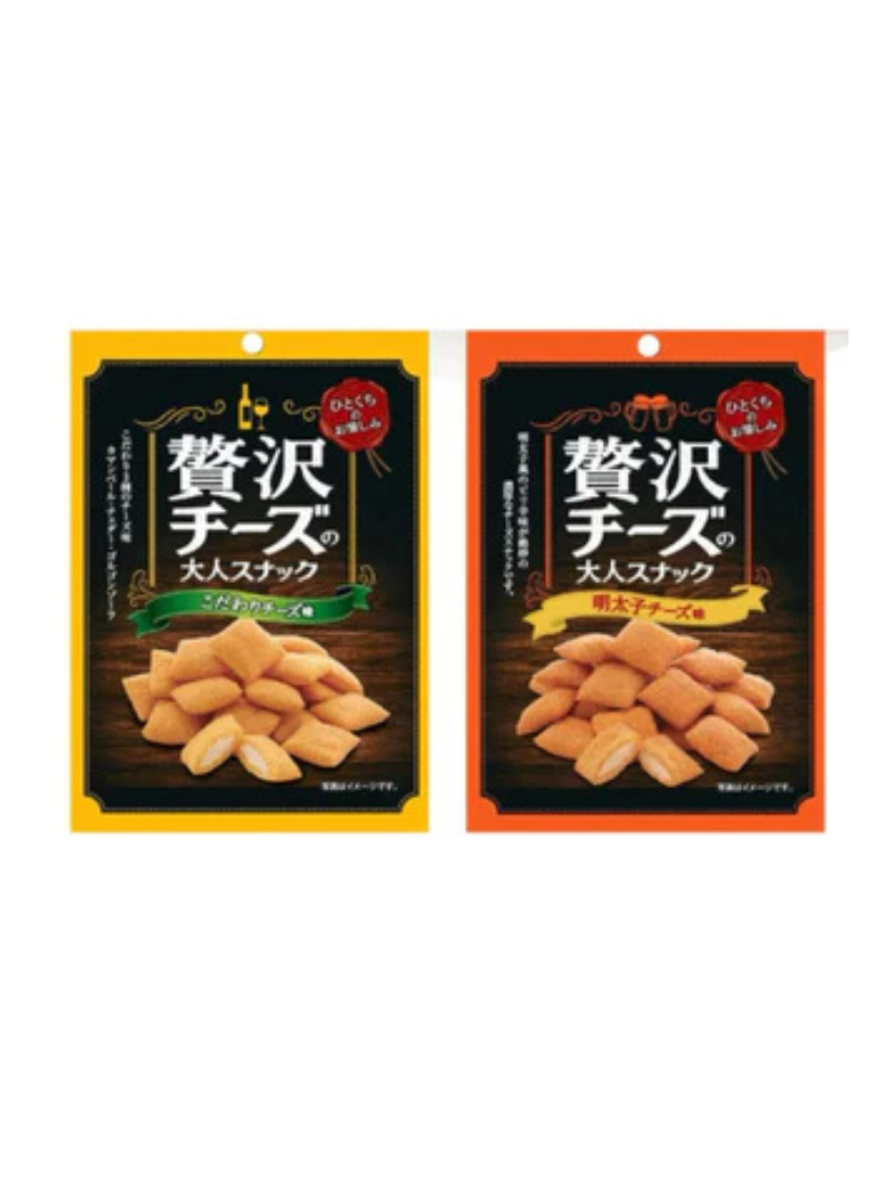 【 限量現貨 】菊屋 奢華米果30g 起司/明太子起司 日本