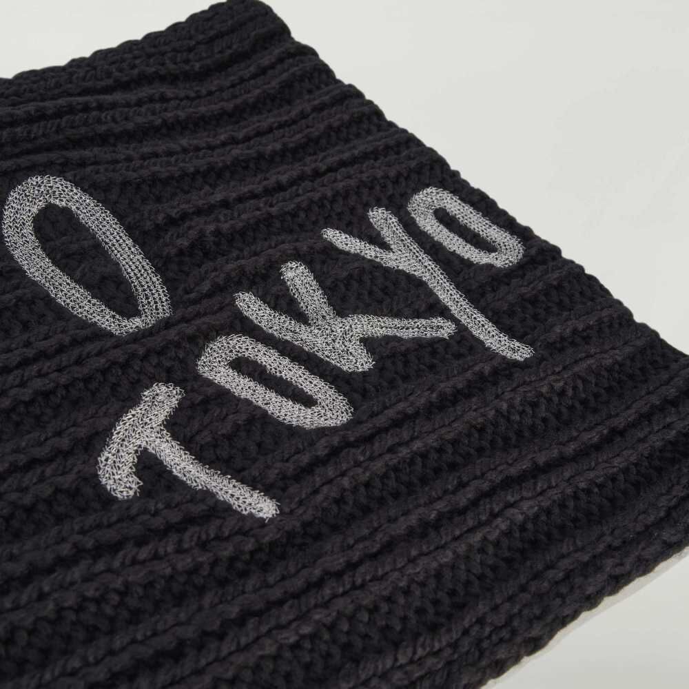 【 Y-3 CHUNKY KNIT SCARF 圍巾 - 黑 】