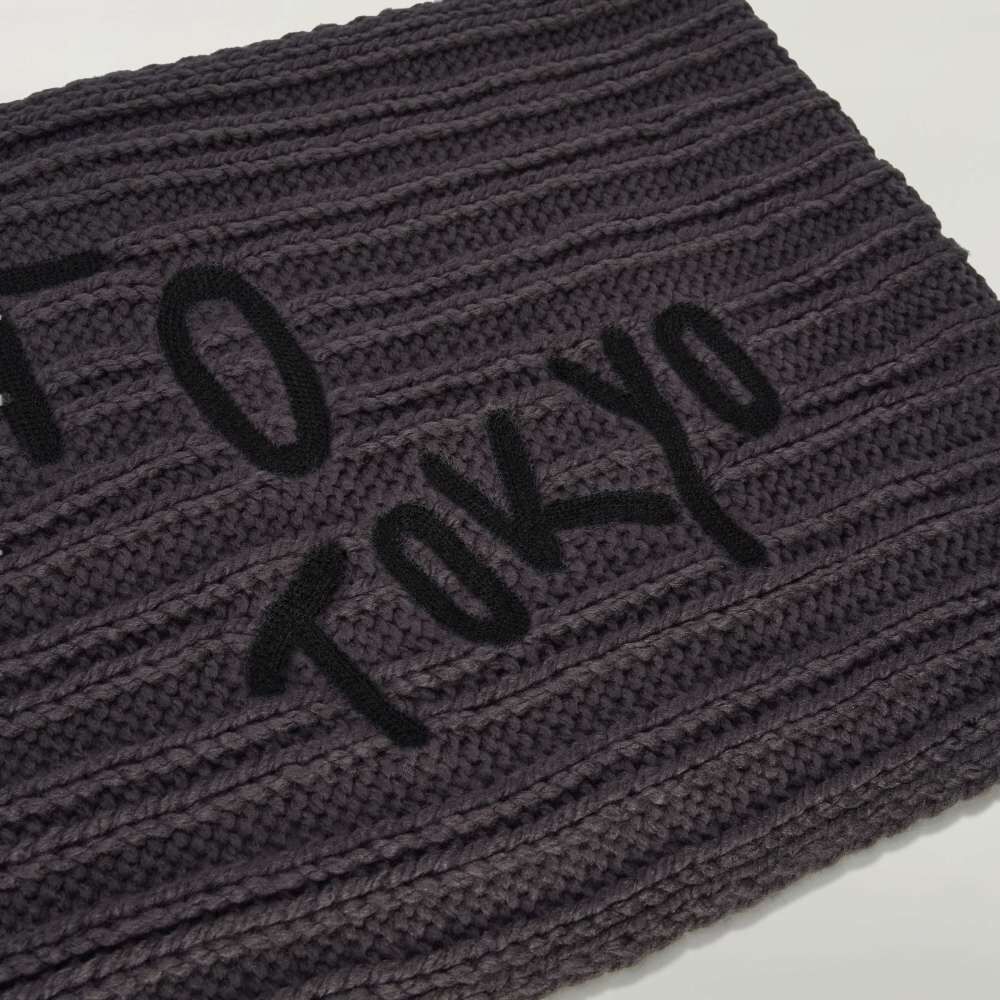 【 Y-3 CHUNKY KNIT SCARF 圍巾 - 灰 】