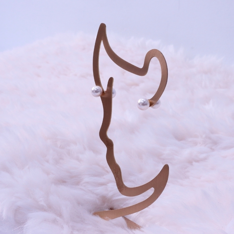 裡外都可愛 Cute Inside Out 日本保色珍珠 鈦鋼針式耳環