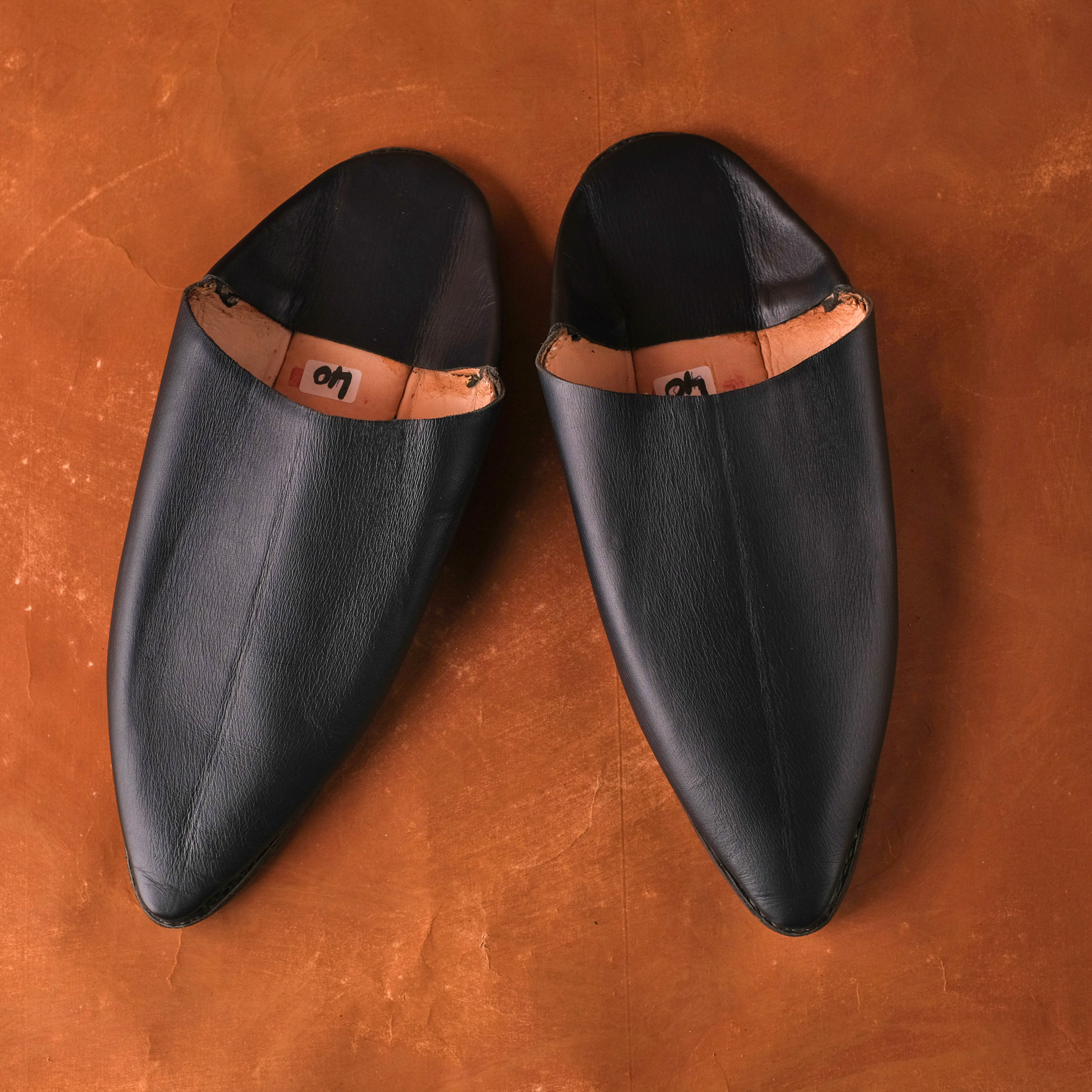 柏柏手工鞋 ｜深海藍 -尖｜摩洛哥