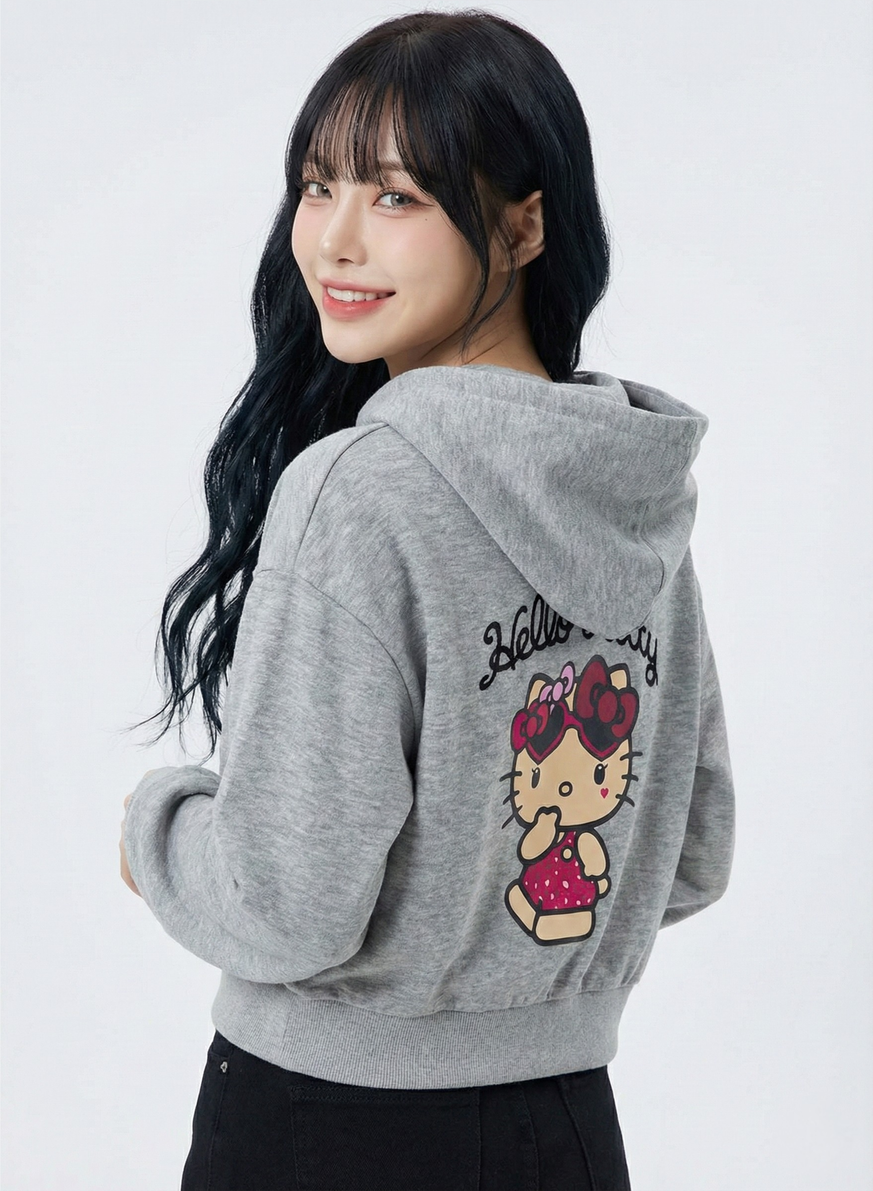 日本預訂 GL X HELLO KITTY Hello Kitty Sweat Hoodie