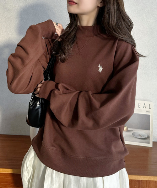 🇯🇵日本新年折扣 25秋冬 U.S. POLO ASSN 高領寬鬆版 長袖大學T