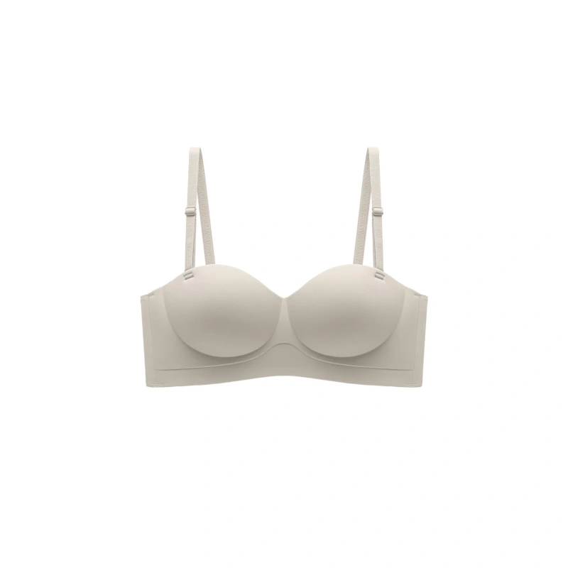 INN-CCG0108-011 【露肩好幫手】完美胸線聚攏無肩帶兩穿平口內衣 White Smoke 白煙灰 (A11) (S-XL)