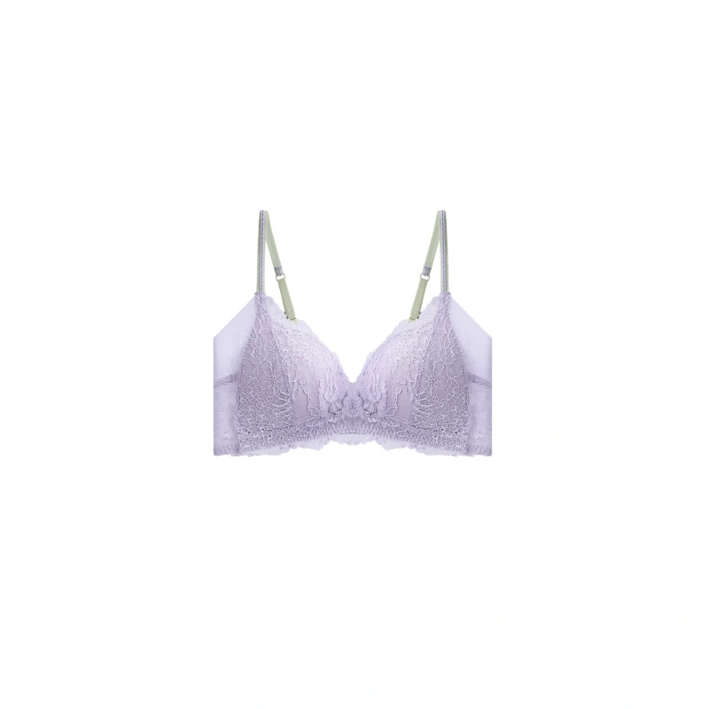 INN-CCG0108-015 【Dear Lace】無鋼圈花漾蕾絲肩帶內衣 Pastel Lilac 香芋紫 (A15) (S-L)