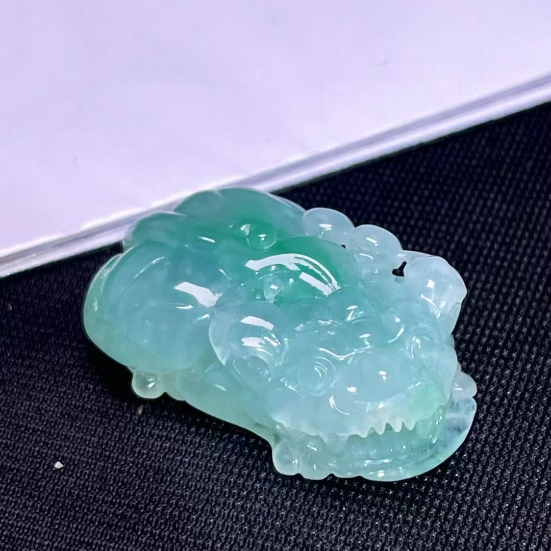 翡翠貔貅吊墜,天然翡翠A玉, 緬甸玉, Jade, Jadeite