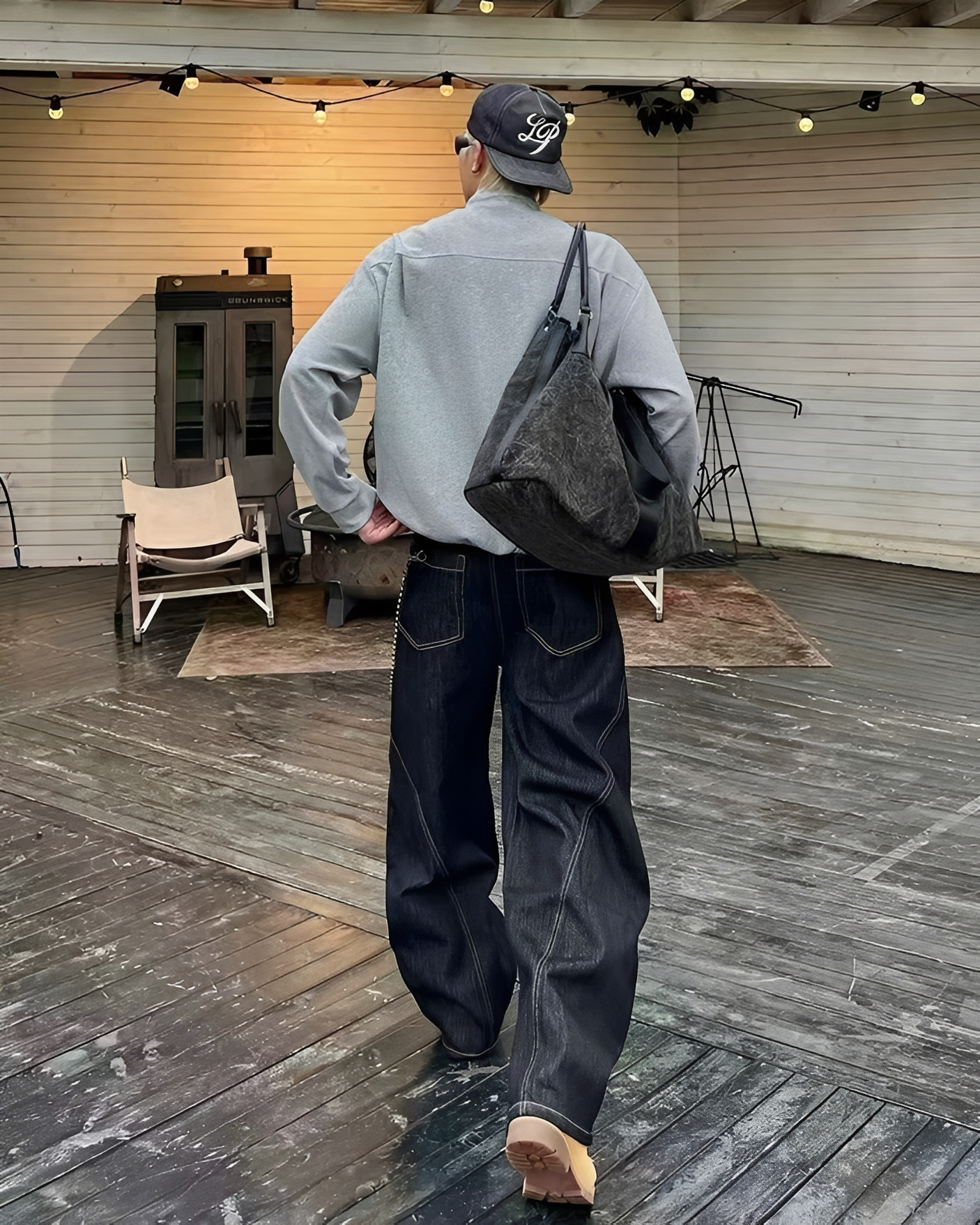 “套裝可拆售” 原色 單寧 解構 牛仔 套裝 外套 彎刀褲