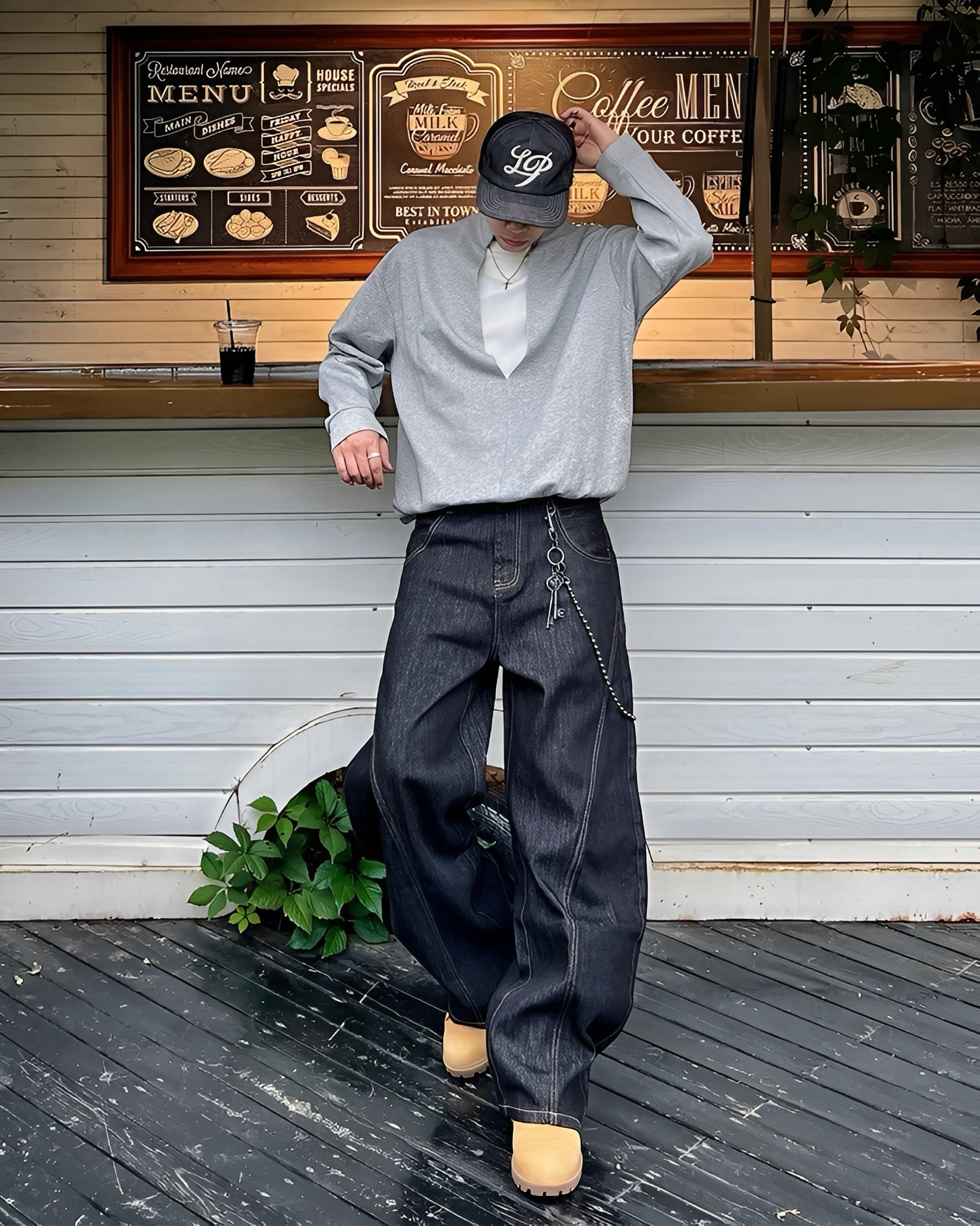 “套裝可拆售” 原色 單寧 解構 牛仔 套裝 外套 彎刀褲