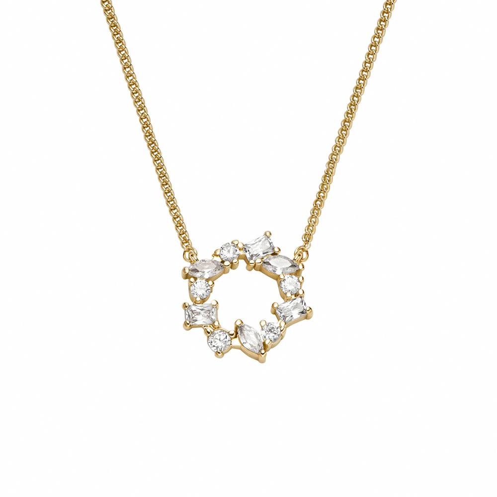 Ellis 光影織夢黃銅項鍊-金色 JA7295710