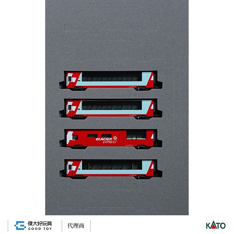 KATO 10-2027 觀光列車 阿爾卑斯 冰河特急 增結 (4輛)