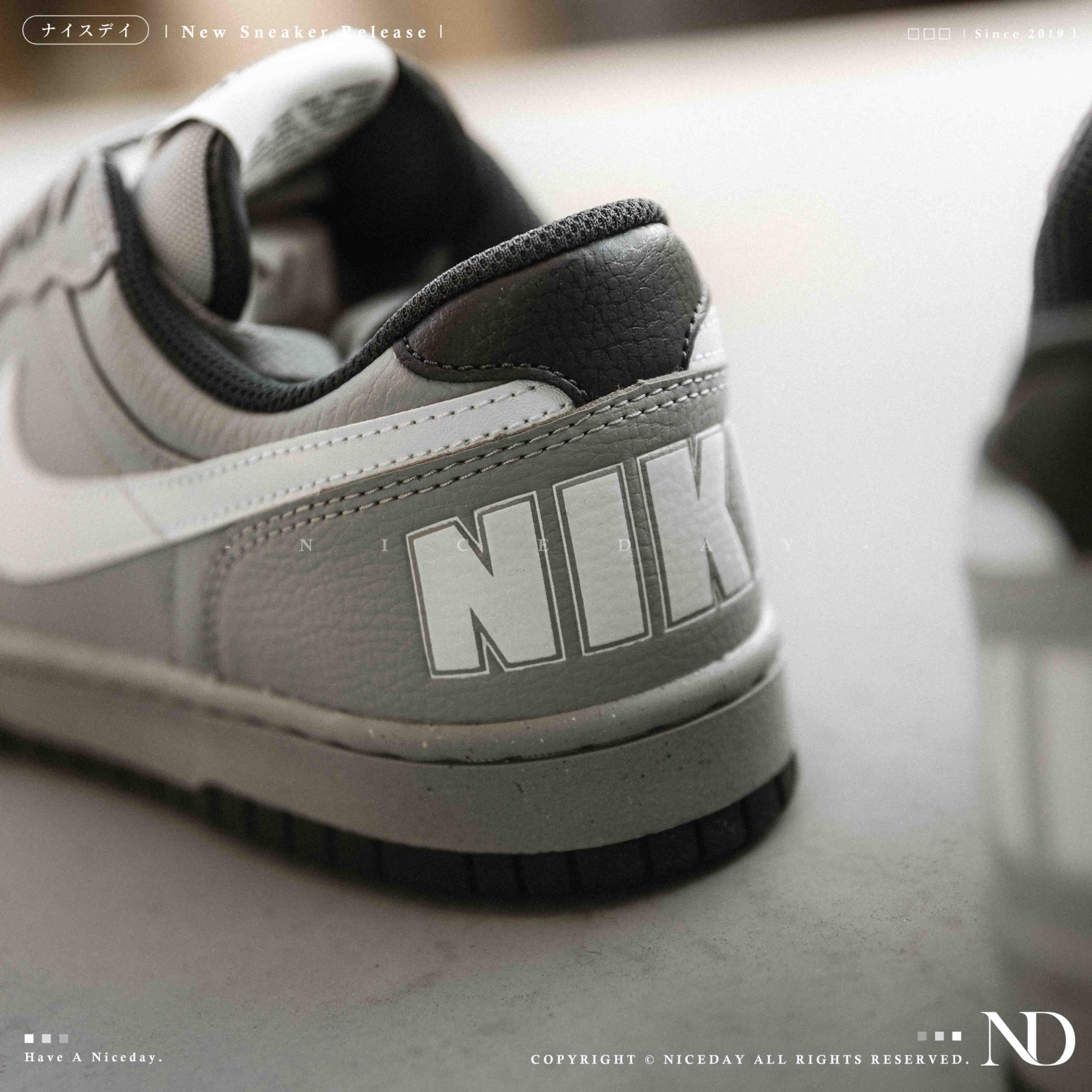 NICEDAY 現貨 NIke Big Low 大 灰白 淺灰 中性灰 灰藍 海軍藍 復古 板鞋 男鞋 355152-017