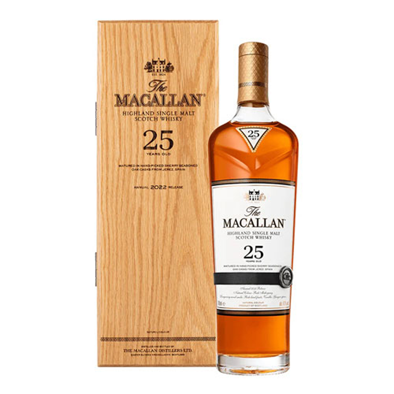 Macallan 25y Sherry Oak (2022 Release) 700ml