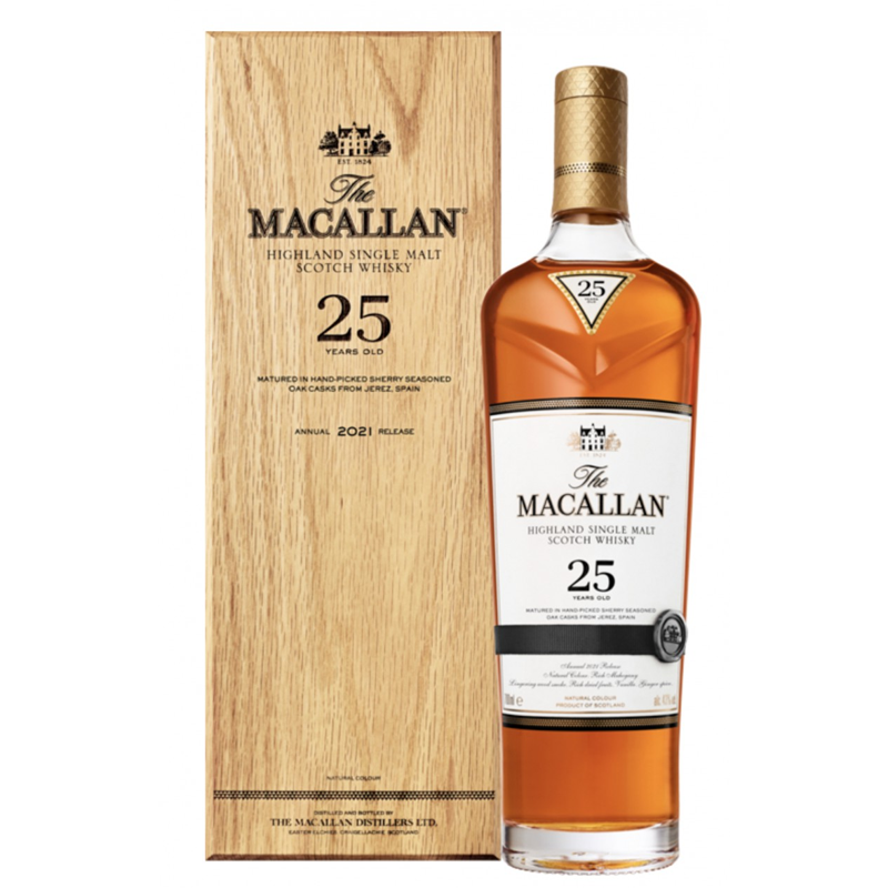 Macallan 25y Sherry Oak (2021 Release) 700ml