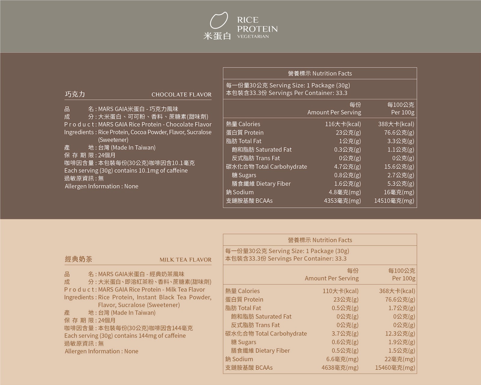 MARS VEGAN 米蛋白 RICE PROTEIN ISOLATE