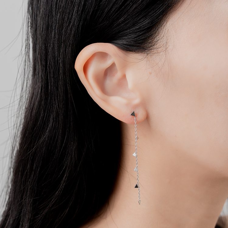 miramira心語｜碎光垂墜耳環D0827-銀60411