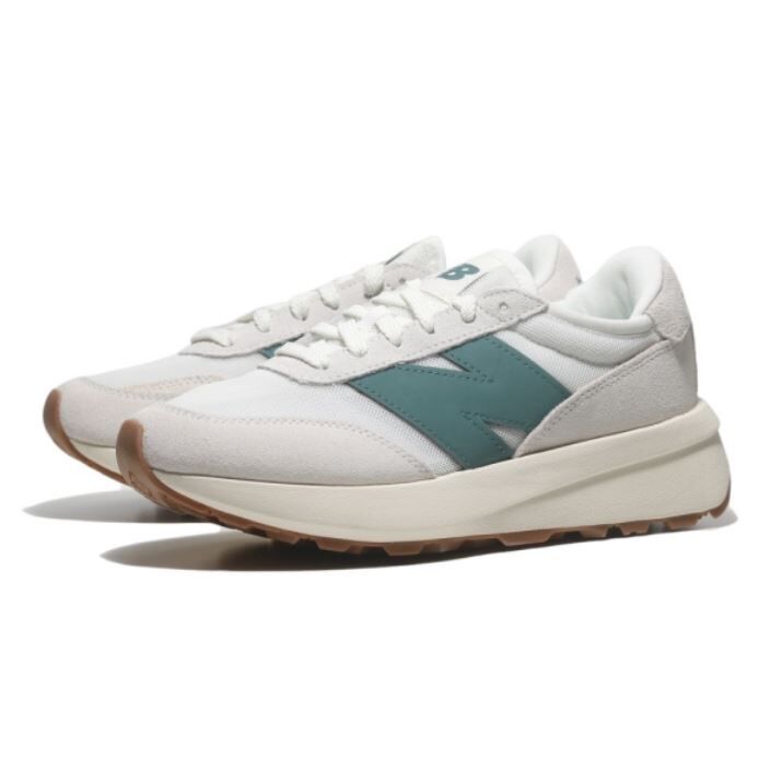 NEW BALANCE 休閒鞋 NB 370 白灰綠 復古鞋 女 U370CC
