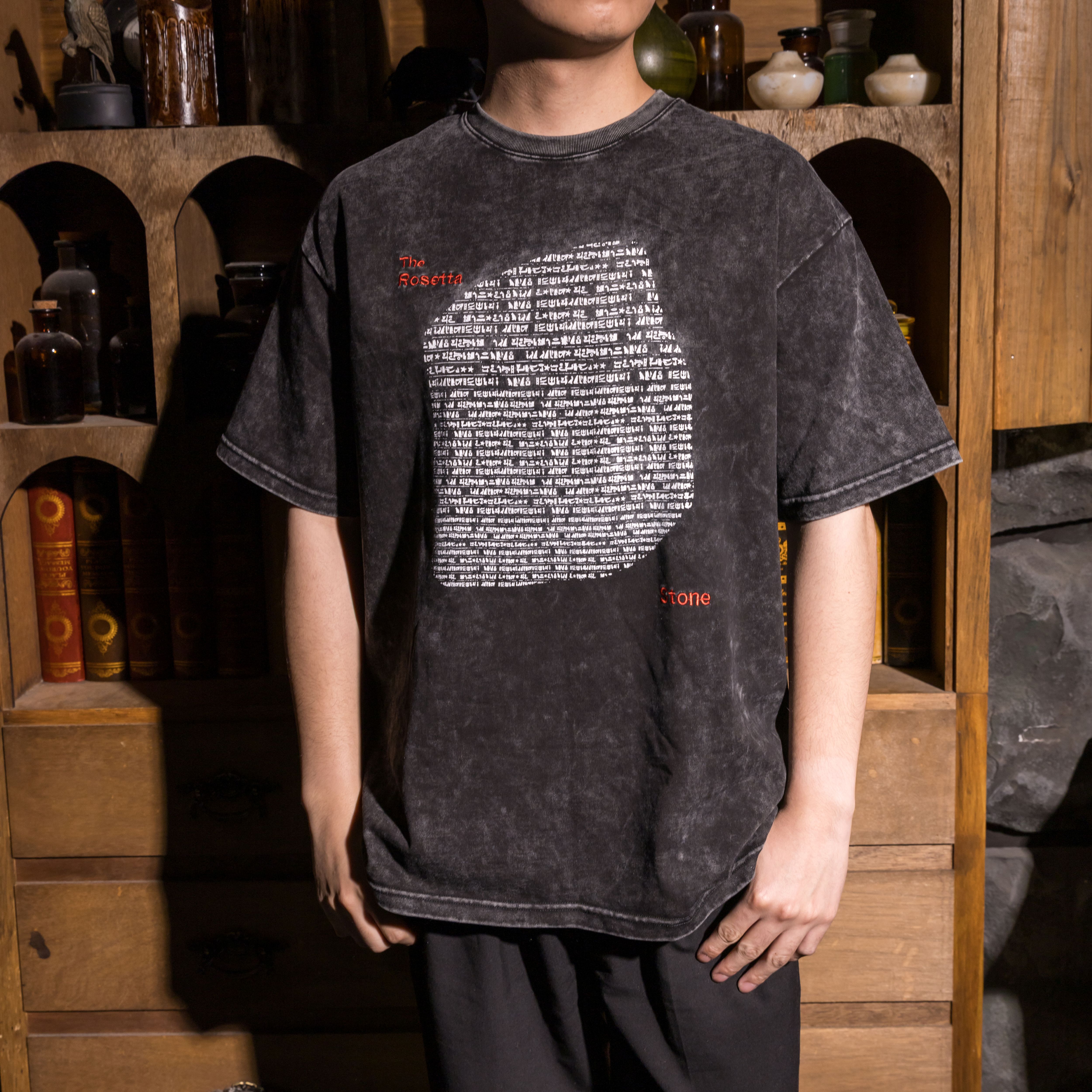 世界古文明藝術T恤｜羅賽塔石碑 黑