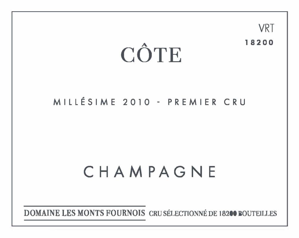 Les Monts Fournois Vertus 1er Cru Cote 2010 (WS93)