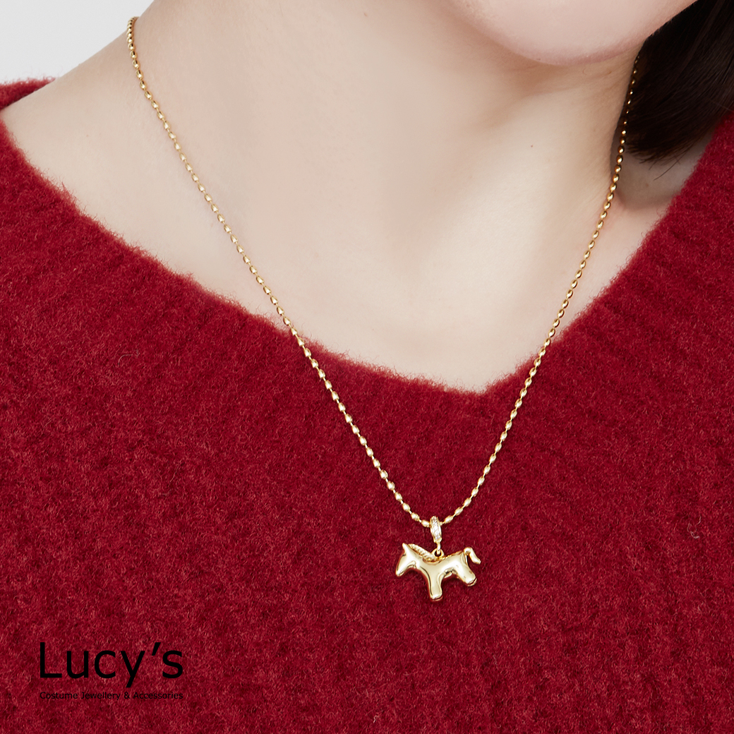 可愛木馬 項鍊 (二色) (129262/129263)