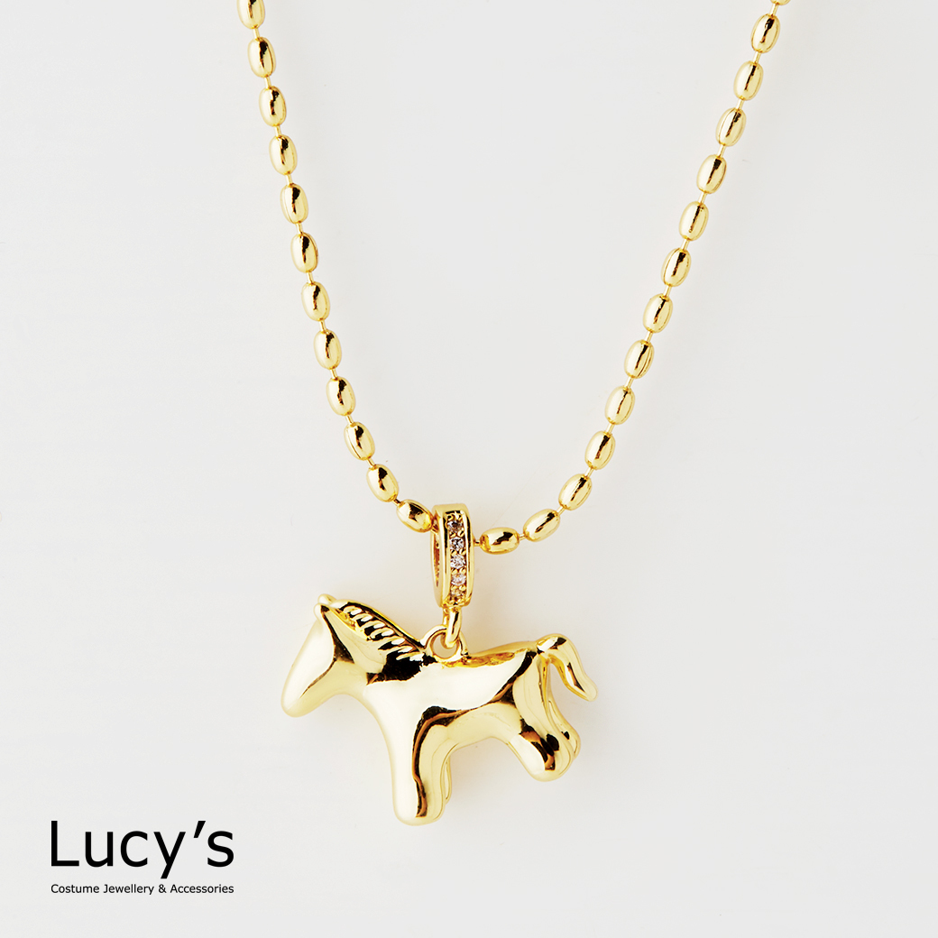 可愛木馬 項鍊 (二色) (129262/129263)