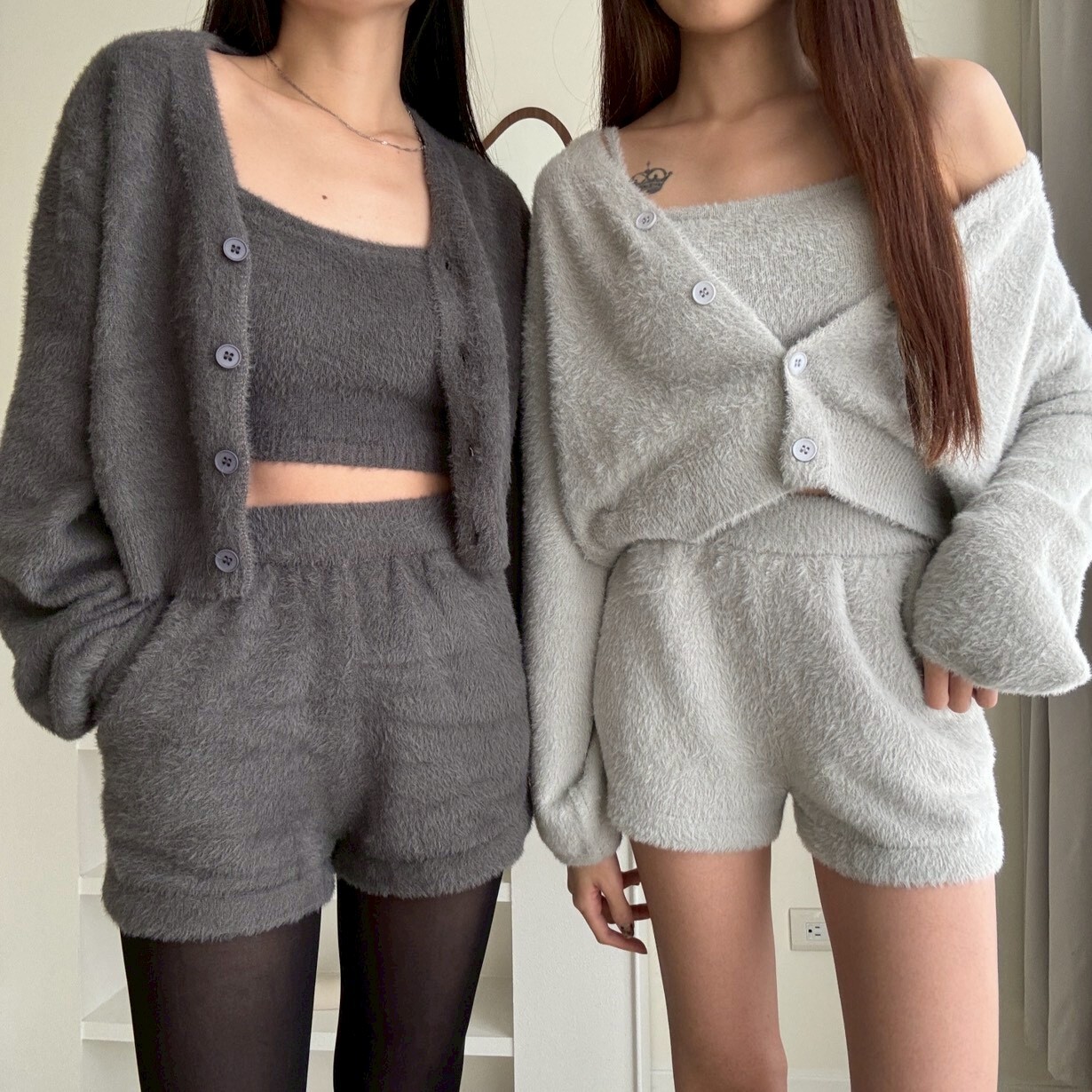 軟軟糯糯海馬毛套裝（現貨）