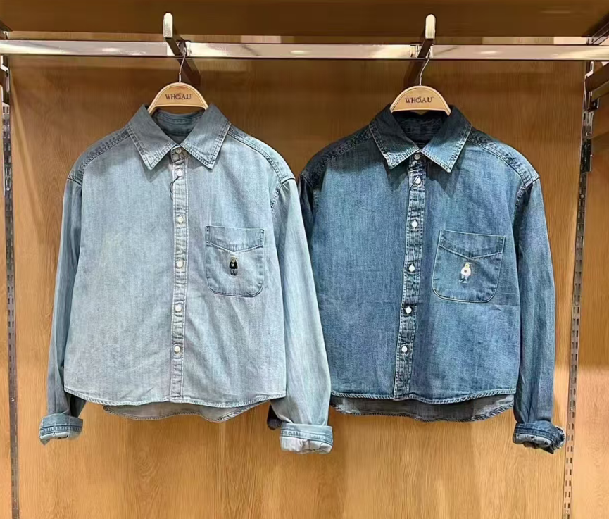 韓國代購🍊WHO.A.U🍊 女款牛仔恤衫WHYJG2334F