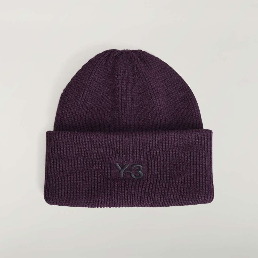 【 Y-3 CL BEANIE 保暖毛帽 - 酒紅 】