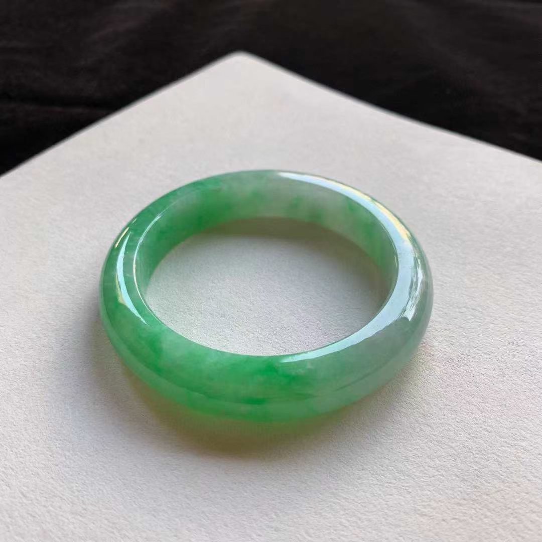 12292338 56.8mm翡翠陽綠正圈手鐲 (56-58)
