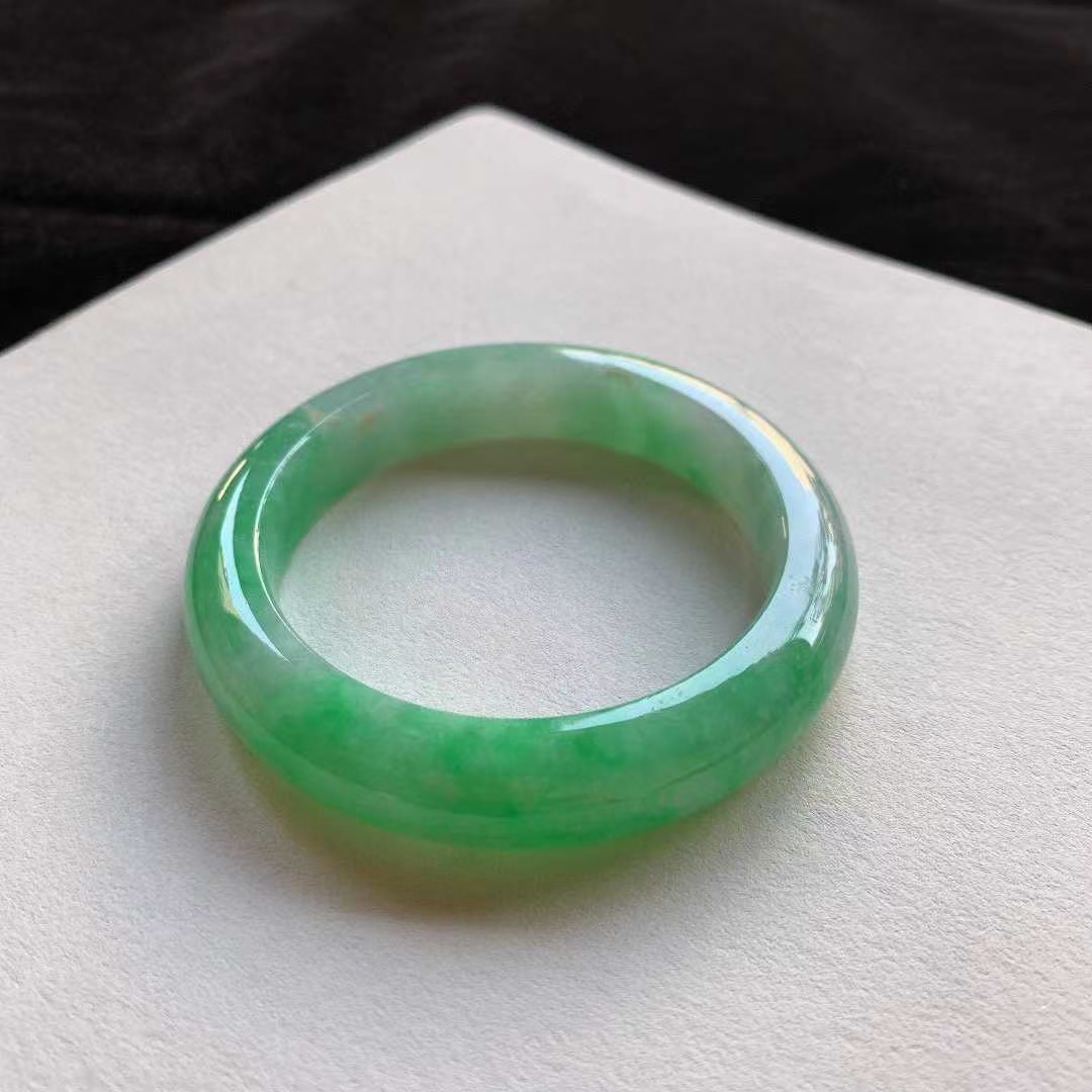 12292338 56.8mm翡翠陽綠正圈手鐲 (56-58)