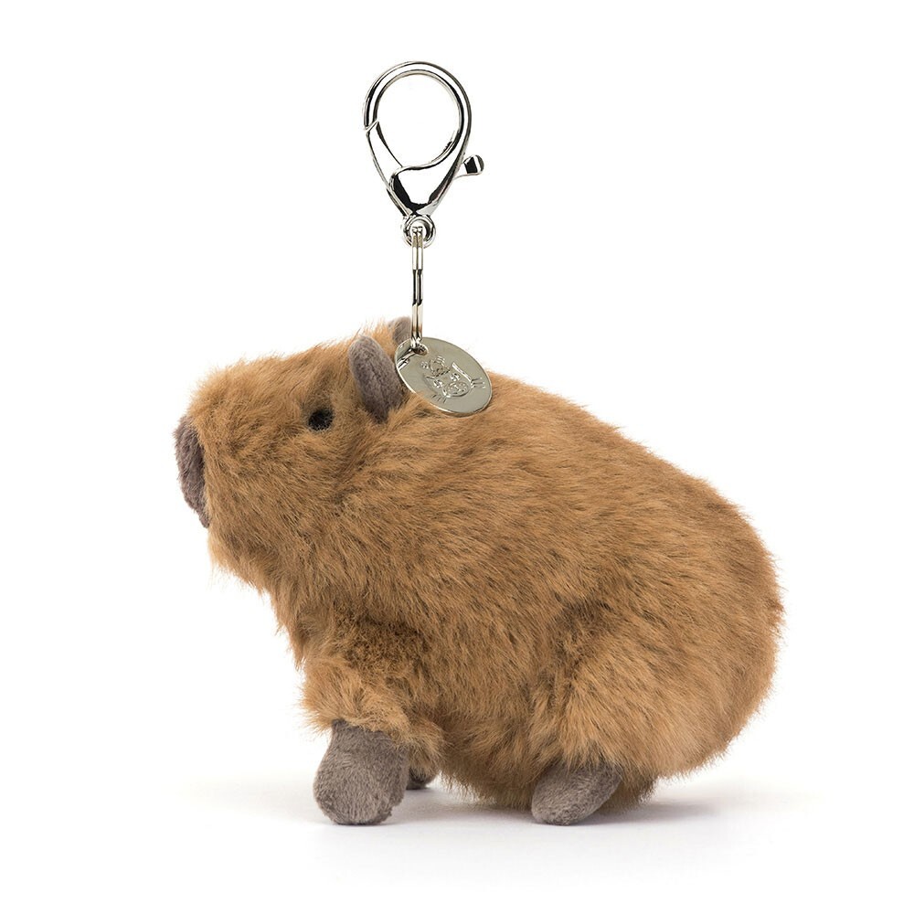 Jellycat Jelly cat Clyde Capybara Bag Charm 克萊德水豚 鑰匙圈