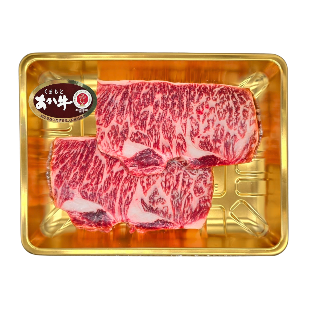 Japan Kumamoto A5 Akaushi (Red Wagyu) Selected Marbled Chuck Steak (2 pieces) 350g