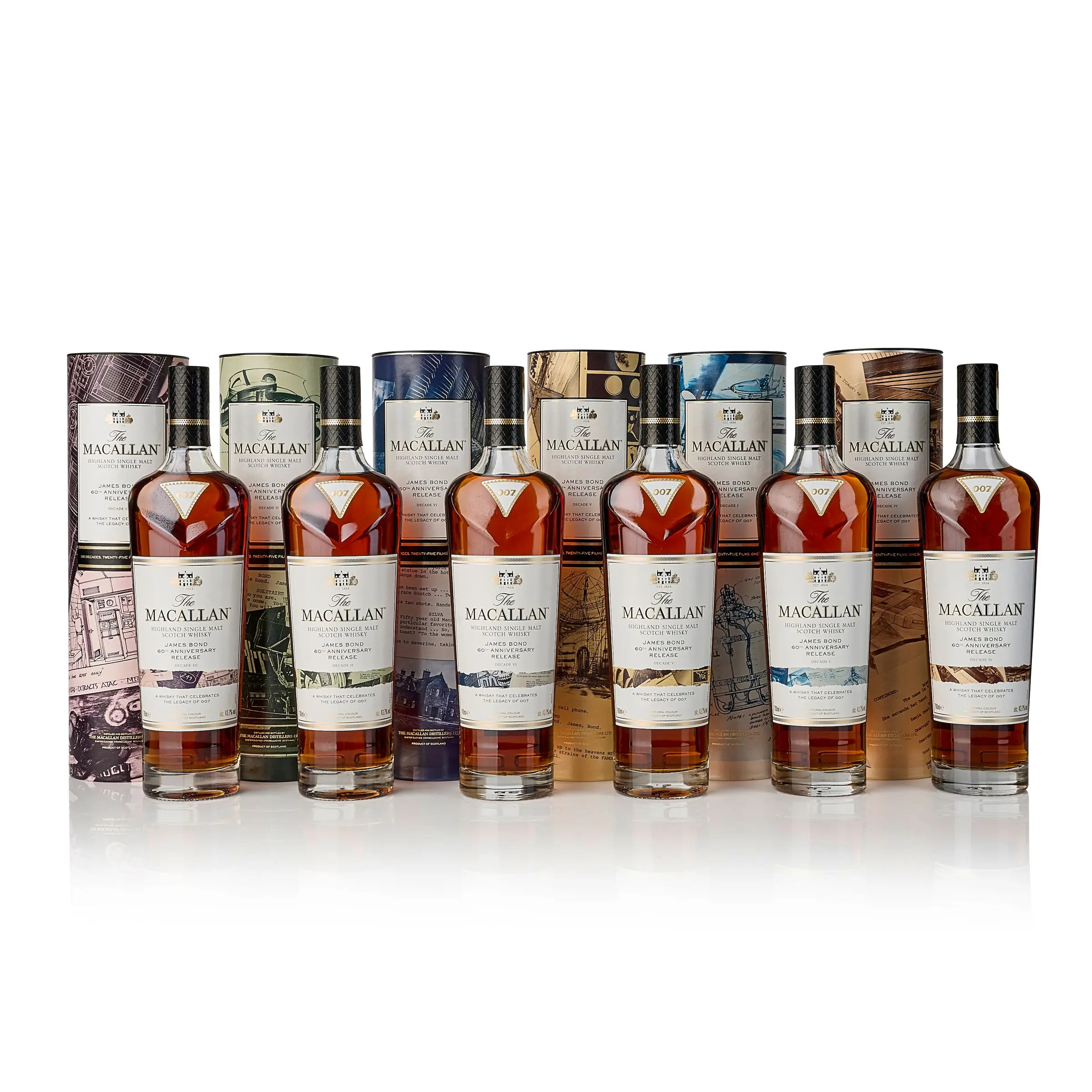 The Macallan James Bond 60th Anniversary Release - Decade I-VI 700ml