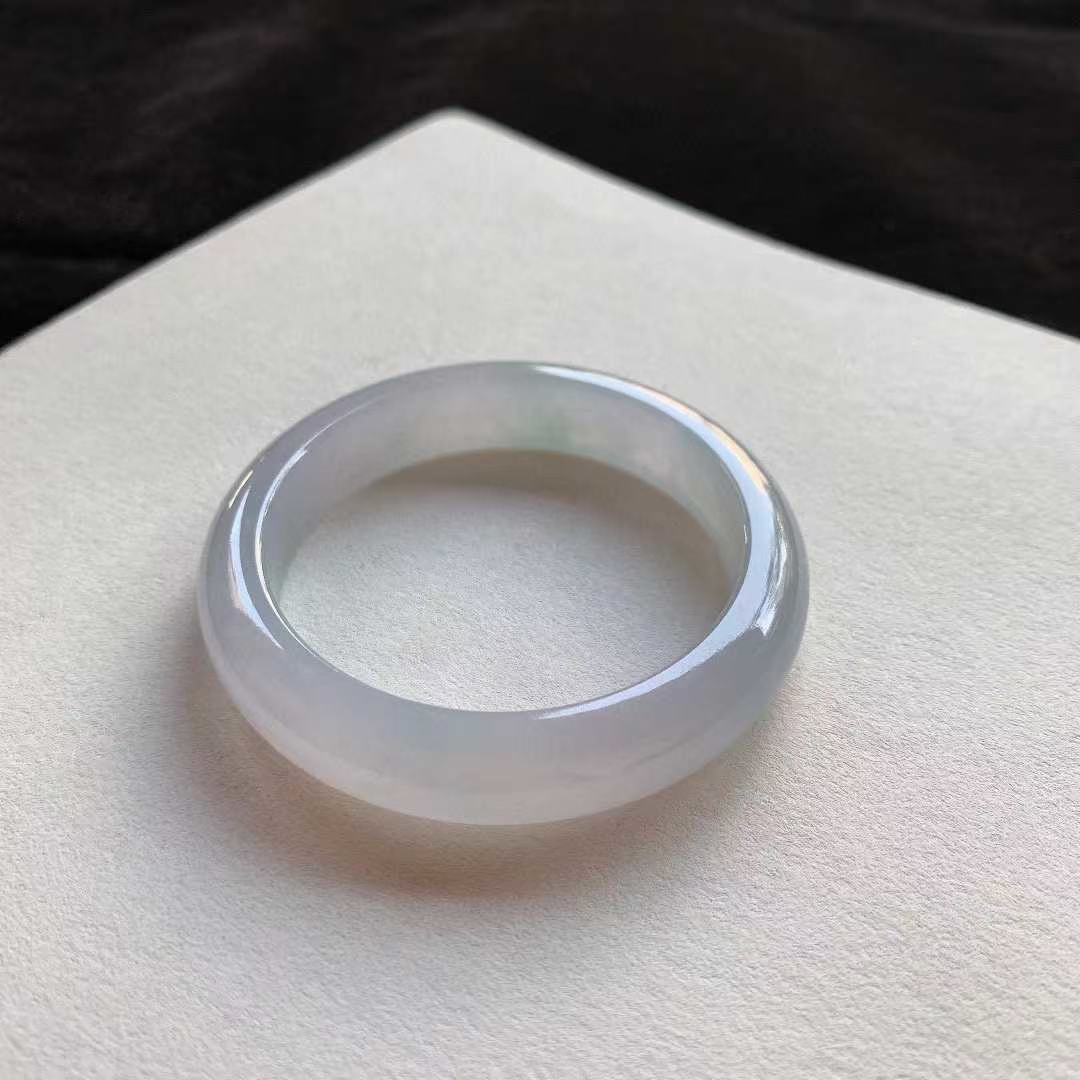 12292342 53.3mm翡翠冰種晴正圈手鐲 (52-54)