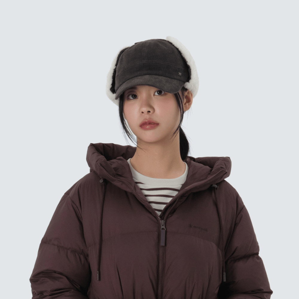 Snow Peak｜Merino Wool Corduroy Earflap Cap [3 colors]